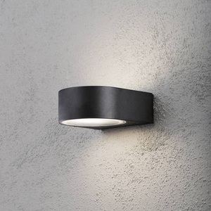 Konstmide, Außenwandleuchte Teramo schwarz, Konstsmide Teramo 7510-750 Außenwandleuchte Energiesparlampe, LED E27 40 W Schwarz