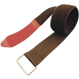 Fastech, Fastech F101-25-240M Klettband mit Gurt Haft- und Flauschteil (L x B) 240 mm x 25 mm Schwarz, Rot 1 St., 