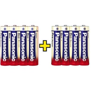 Panasonic, Mignon (AA)-Batterie Alkali-Mangan Panasonic Pro Power 4+4 gratis 1.5 V 8 St., 