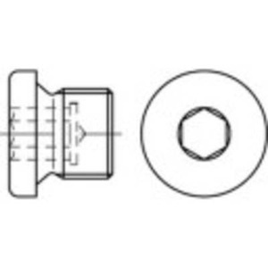 TOOLCRAFT, TOOLCRAFT 1061759 Verschlussschrauben 1/4 Zoll Innensechskant DIN 908 Edelstahl A4 1 St., 
