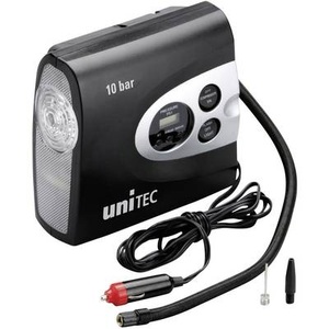 Unitec, Unitec 10945 Kompressor 10 bar mit Arbeitslampe, Kabelfach/-aufnahme, Digitales Display, Automatische Abschaltung, 