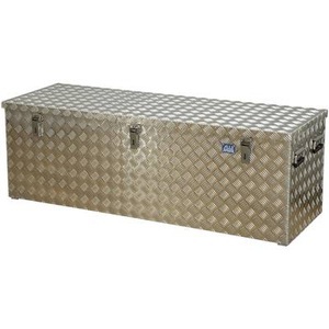 undefined, Alu-Transportkiste Riffelblech mit Gasdruckdämpfer Inhalt 375 l, Transportkiste, Aluminium-Riffelblech mit Gasdruckdämpfer, 375 l