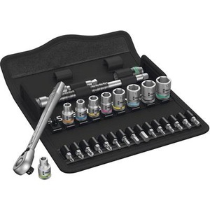 Wera, Wera Zyklop Metal 8100 SA 8 Steckschlüsselsatz metrisch 1/4 (6.3 mm) 28teilig 05004018001, Wera Ratsche »8100 SA 8 Zyklop«, (28 St.)