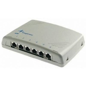 Telegärtner, Telegärtner J02021A0050 6 Port Netzwerk-Patchpanel CAT 6, Telegärtner 100006987 6 Port Netzwerk-Patchpanel CAT 6 Weiß Bestückt