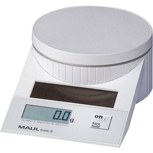 undefined, MAUL Briefwaage MAULtronic S 2000g 15120 02 0,5g-100g/1g-100-2000g weiss, Maul MAULtronic S 2000 Briefwaage Wägebereich (max.) 2 kg Ablesbarkeit 0.5 g Weiß