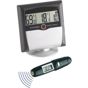 TFA MS-10 Luftfeuchtemessgerät (Hygrometer) 1 % rF 99 % rF Set Hgrometer +Infrarot-Thermometer