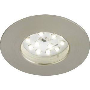 Briloner, Effizienter LED-Einbaustrahler Nikas IP44 nickel, Effizienter LED-Einbaustrahler Nikas IP44 nickel