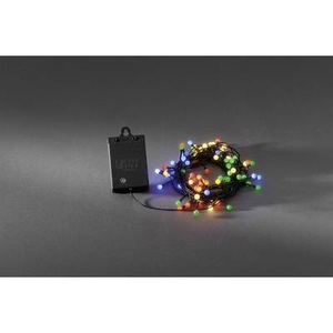 Konstmide CHRISTMAS, Bunte Außen-Lichterkette LED 40-flg. RGB, Batterie, Bunte Außen-Lichterkette LED 40-flg. RGB, Batterie