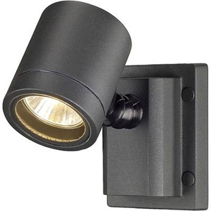 Slv, SLV New Myra Wall 233105 Außenwandleuchte EEK: abhängig v. Leuchtmittel (A++ - E) Halogen GU10 50 W Anthrazit, SLV Myra Außenwandleuchte 1-flammig, anthrazit