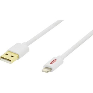 Ednet, ednet iPad/iPhone/iPod Ladekabel/Datenkabel [1x USB 2.0 Stecker A - 1x Apple Lightning-Stecker] 3 m Weiß, 