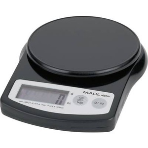 Maul, Maul MAULalpha 500G Briefwaage Wägebereich (max.) 0.5 kg Ablesbarkeit 0.1 g batteriebetrieben Schwarz, Maul MAULalpha 500G Briefwaage Wägebereich (max.) 0.5 kg Ablesbarkeit 0.1 g batteriebetrieben Schwarz