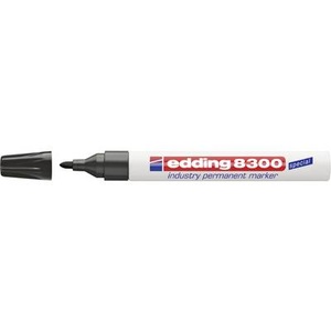 Edding Permanentmarker edding 8300 industry permanent marker Schwarz wasserfest: Ja 4-8300001