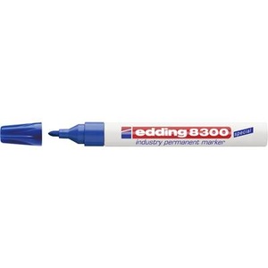 Edding Permanentmarker edding 8300 industry permanent marker Blau wasserfest: Ja 4-8300003