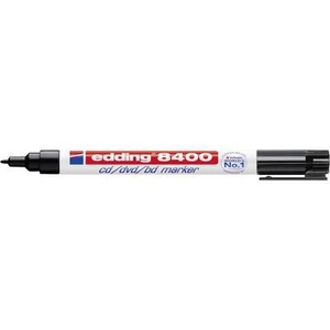 edding, Edding CD/DVD Marker E-8400 4-8400001 Schwarz 0.5 mm, 1 mm 1 St./Pack., Edding 8400, CD-Marker, 0,5-1mm, schwarz, 8400-1