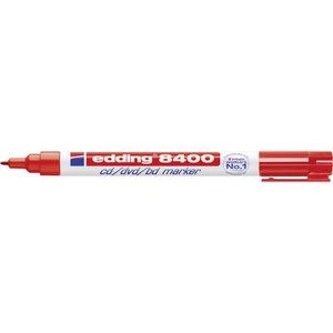 Edding CD/DVD Marker E-8400 4-8400002 Rot 0.5 mm, 1 mm 1 St./Pack.