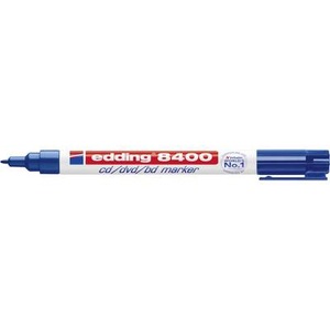 edding, Edding CD/DVD Marker E-8400 4-8400003 Blau 0.5 mm, 1 mm 1 St./Pack., Edding 8400, CD-Marker, 0,5-1mm, blau, 8400-3