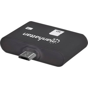 Manhattan, Manhattan USB 2.0 Adapter [1x USB 2.0 Stecker Micro-B - 1x SD-Karten-Slot] 406208 mit OTG-Funktion, 