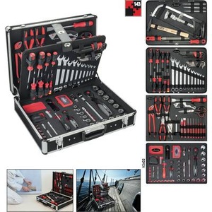 Vigor, Vigor V2542 Heimwerker Werkzeugkoffer bestückt, VIGOR Werkzeugkoffer V2 inkl. Werkzeug, HxBxT 140 x 510 x 410 mm, 143 Teile