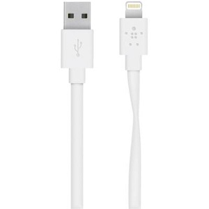 Belkin, Belkin iPad/iPhone/iPod Datenkabel/Ladekabel [1x USB 2.0 Stecker A - 1x Apple Lightning-Stecker] 1.2 m Weiß, 