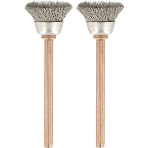 Dremel, Edelstahlbürste, Pinselform - Durchmesser 13mm, 2er Pack, Dremel Edelstahlbürste (531) | ? 1.3 cm | 2 Stück