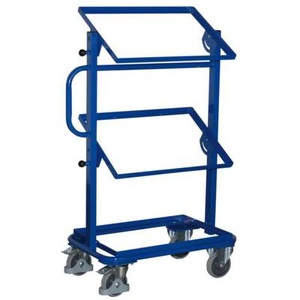 VARIOfit, VARIOfit SW-400.802 Beistellwagen Stahl pulverbeschichtet Traglast (max.): 200 kg Enzianblau (RAL 5010), VARIOfit SW-400.802 Beistellwagen Stahl pulverbeschichtet Traglast (max.): 200 kg Enzianblau (RAL 5010)