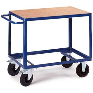 undefined, JUN 17 Tischwagen Stahl Traglast (max.): 500 kg, Tischwagen 1 Ladefläche, 1000 x 700 mm, Tragkraft 500 kg, für Produktion und Werkstatt