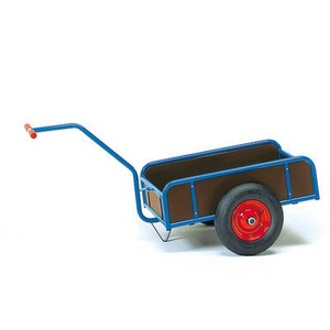Fetra, Handwagen Stahl pulverbeschichtet Traglast (max.): 400 kg Fetra 4108, fetra® 1-achsiger Handwagen, geschlossene Wände, Ladefläche 845 x 545 mm