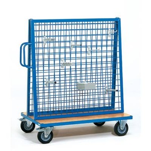 Fetra, Werkstückwagen Stahl pulverbeschichtet Traglast (max.): 500 kg Fetra 1301, fetra® Werkstückwagen, zweiseitig, Tragkraft 600 kg