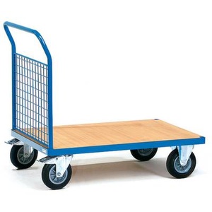 Fetra, Fetra 1513 Plattformwagen Stahl pulverbeschichtet Traglast (max.): 500 kg, fetra® Plattformwagen mit Gitter-Stirnwand, Ladefläche BxT 800 x 1.200 mm
