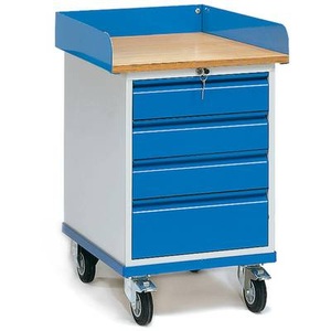Fetra, Fetra 2446 Tisch- und Schrankwagen Stahl pulverbeschichtet Traglast (max.): 150 kg Brillantblau (RAL 5007), Fetra Hauptartikel 2446 Tisch- und Schrankwagen Stahl pulverbeschichtet Traglast (max.): 150 kg Brillantblau (RAL 5007)