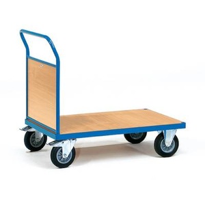 Fetra, Fetra 2511 Plattformwagen Stahl pulverbeschichtet Traglast (max.): 500 kg, fetra® Plattformwagen, mit Holz-Stirnwand, Ladefläche BxT 600 x 1.000 mm