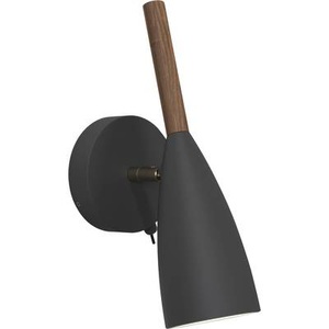 Nordlux, Wandleuchte GU10 EEK: abhängig v. Leuchtmittel (A++ - E) 8 W Halogen, LED Nordlux Pure 78271003 Schwarz, Wandleuchte Pure mit Schalter, schwarz