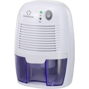 Renkforce, Renkforce HD-68W Luftentfeuchter 20 m² 0.011 l/h Weiß, Blau, Renkforce HD-68W Luftentfeuchter 20 m² 0.011 l/h Weiß, Blau