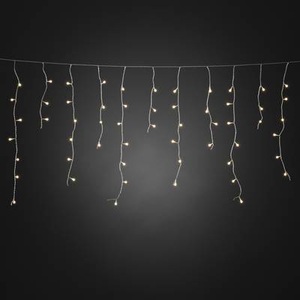 Konstmide CHRISTMAS, LED-Lichtervorhang Eisregen warmweiß transp. 5m, Konstsmide Lichtervorhang-Eisregen Außen 24 V EEK: E (A - G) 200 LED Warmweiß