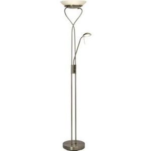 Brilliant, Brilliant Ollie G93036/31 LED-Deckenfluter mit Leselampe 18 W Warm-Weiß EEK: LED (A++ - E) Messing, Brilliant Ollie LED-Deckenfluter mit Leselampe LED 18 W Messing