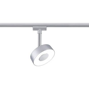 Paulmann, Paulmann URail Circle LED-Spot rund in Chrom, Paulmann Circle Hochvolt-Schienensystem-Leuchte URail LED fest eingebaut 5 W LED Chrom (matt)