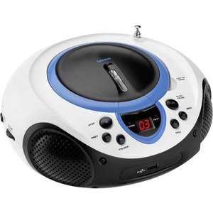 Lenco, UKW CD-Radio Lenco SCD-38 USB AUX, CD, UKW, USB Blau, 