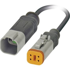 Phoenix Contact, Phoenix Contact 1415017 Sensor-/Aktor-Steckverbinder, konfektioniert Stecker, gerade, Buchse, gerade 0.60 m Polzahl: 4 1, 