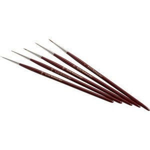 ZAHN Pinsel, ZAHN Pinsel Künstlerpinsel Rotmarder 5teilig, 