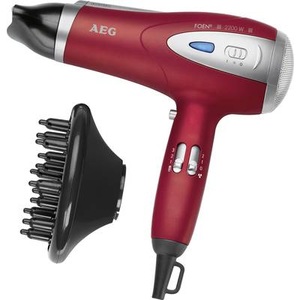 AEG Bomann, AEG - Profi-Fön - 2 Stufen + Diffusor - 2200W - rot, 