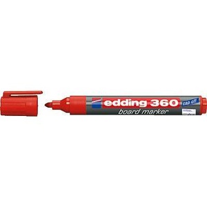 edding, Edding Whiteboardmarker edding 360 whiteboard marker Rot 4-360002, Edding 360, Boardmarker, 1.5-3mm, rot, 360-2