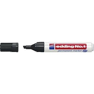 Edding Permanentmarker edding No.1 Schwarz wasserfest: Ja 4-1001
