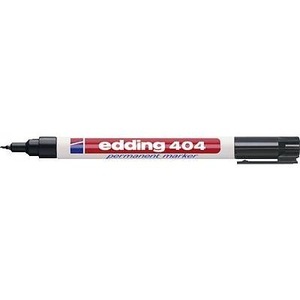 Edding Permanentmarker edding 404 Schwarz wasserfest: Ja 4-404001