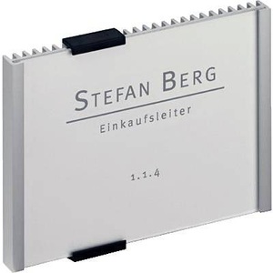 Durable, DURABLE Türschild, Rippenoptik mit Acrylplatte mit Kartoneinlage BxH 149 x 106 mm, VE 5 Stk, DURABLE Informationsschild Aluminium, Acrylglas 10,6 x 14,85 cm
