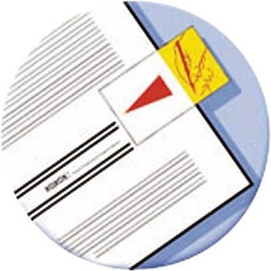 POST-IT, Post-it Haftstreifen 7000144931 Gelb, 3M Post-it Index Tabs, 25mm, Sign here, 680-31, (50 Blatt)