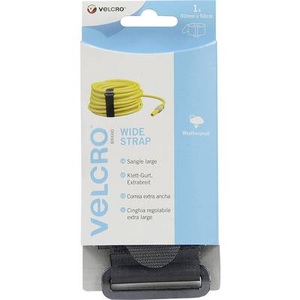 VELCRO, VELCRO® VEL-EC60329 Klettband mit Gurt Haft- und Flauschteil (L x B) 920 mm x 50 mm Schwarz 1 St., VELCRO® Verstellbarer Tragegurt mit Klettverschluss extrabreit Haken & Flausch G