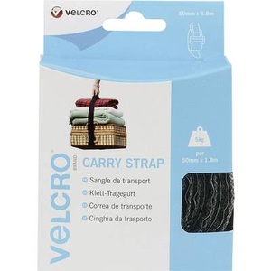 VELCRO, VELCRO® VEL-EC60326 Klettband mit Gurt Haft- und Flauschteil (L x B) 1800 mm x 50 mm Schwarz 1 St., VELCRO® Verstellbarer Tragegurt mit Klettverschluss Carry Haken & Flausch Gurt 5