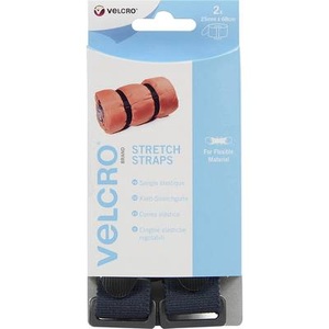 VELCRO, VELCRO® VEL-EC60324 Klettband mit Gurt Haft- und Flauschteil (L x B) 680 mm x 25 mm Schwarz 2 St., 