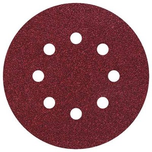 Wolfcraft 2251100 Exzenterschleifpapier mit Klett, gelocht Körnung 120 (Ø) 125 mm 25 St.