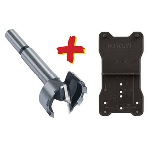 Wolfcraft, Wolfcraft 8728000 Forstnerbohrer 35 mm Gesamtlänge 90 mm Zylinderschaft 1 St., Wolfcraft Forstnerbohrer-Set mit Markierhilfe | ? 35 mm